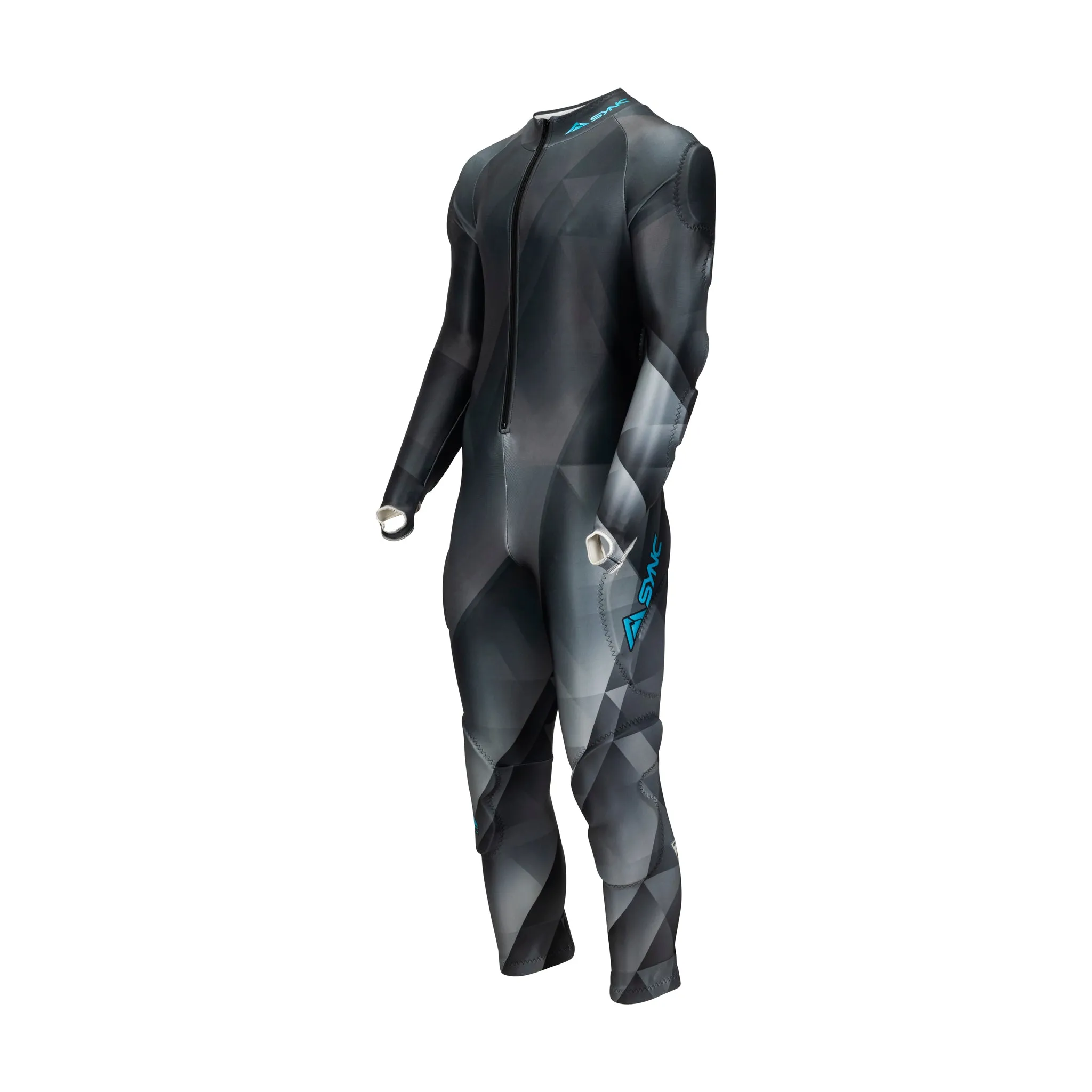 Sawyer Adult Race Suit - Black/Blue