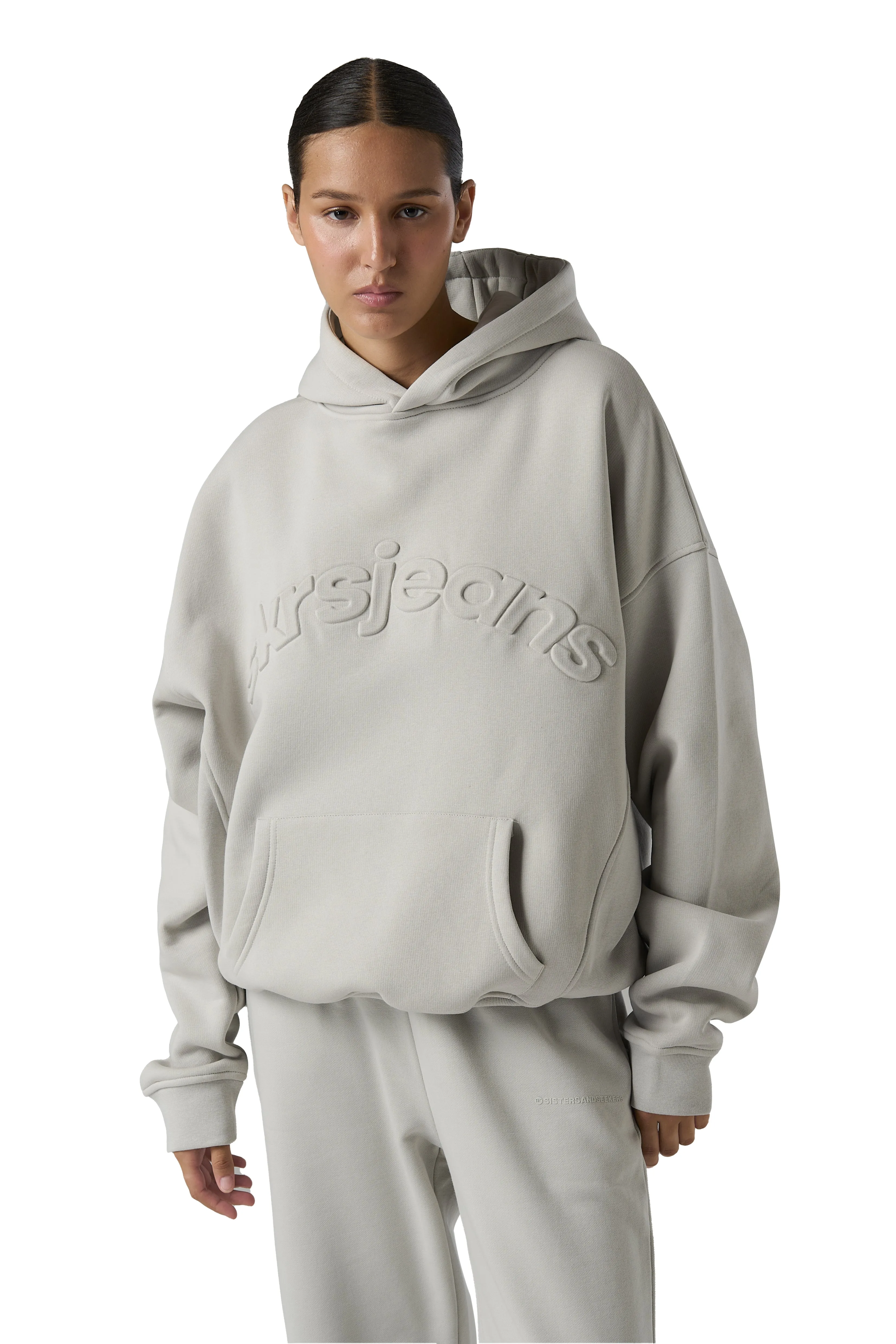 Series Emboss Hoodie in Foam