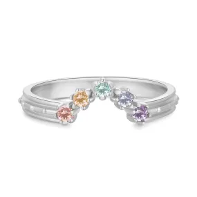 Silver Rainbow Ring - Pride