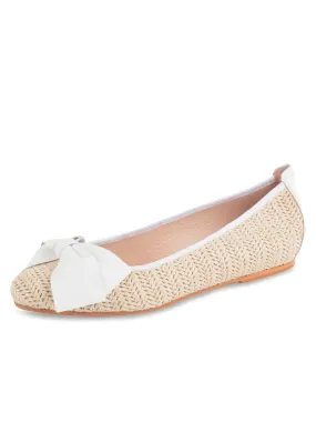 St. Tropez Raffia Ballet Flat