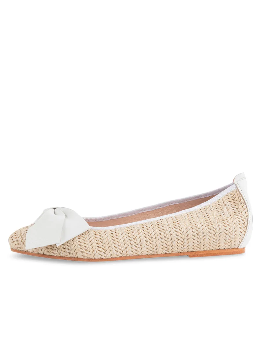 St. Tropez Raffia Ballet Flat