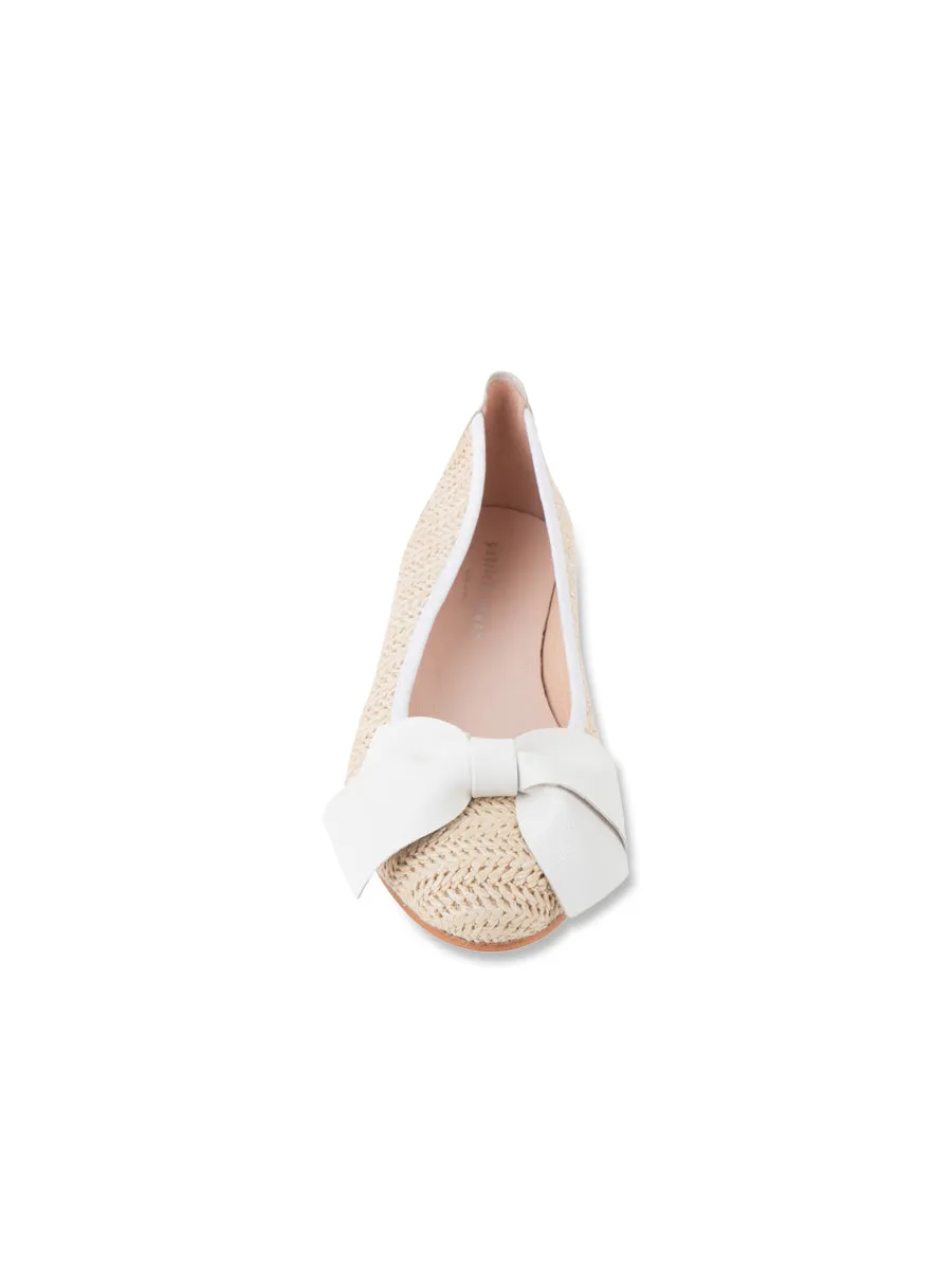 St. Tropez Raffia Ballet Flat