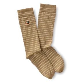 Striped Logo Sock