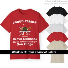 T-Shirt: Bravo Co. MCRD San Diego (1st Battalion Crest)