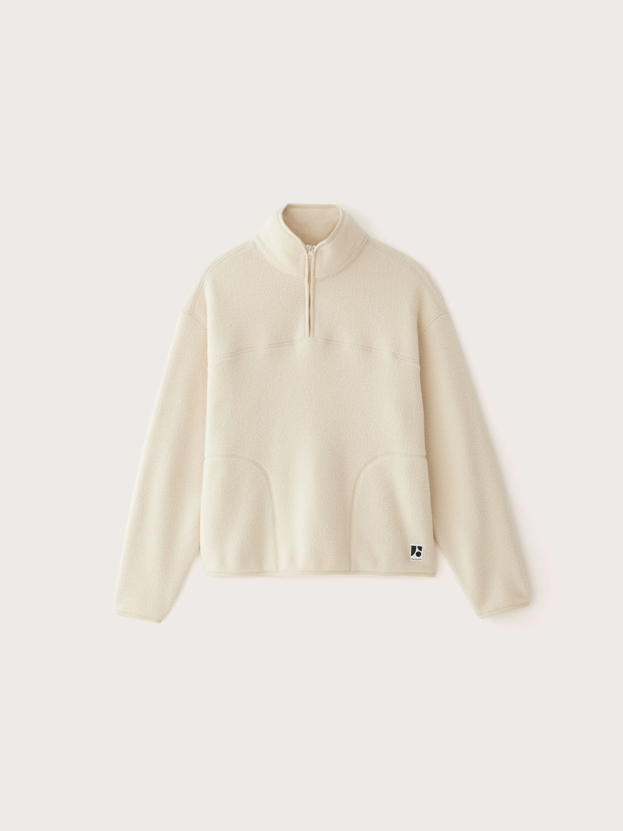 The Axis Polar Fleece Pullover in Vanilla