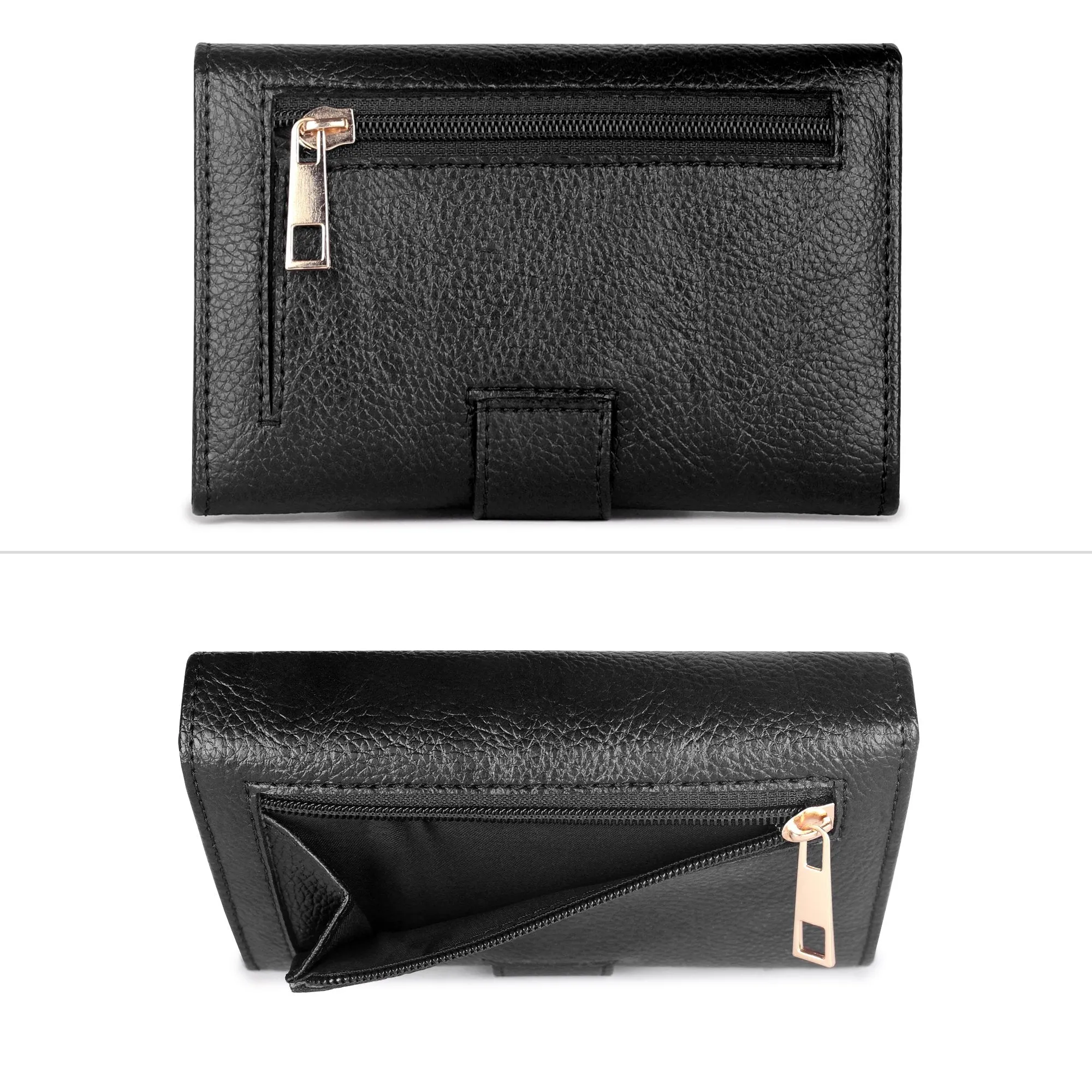 THE CLOWNFISH Black Women's Wallet (TCFLWLFL-ABBL6)