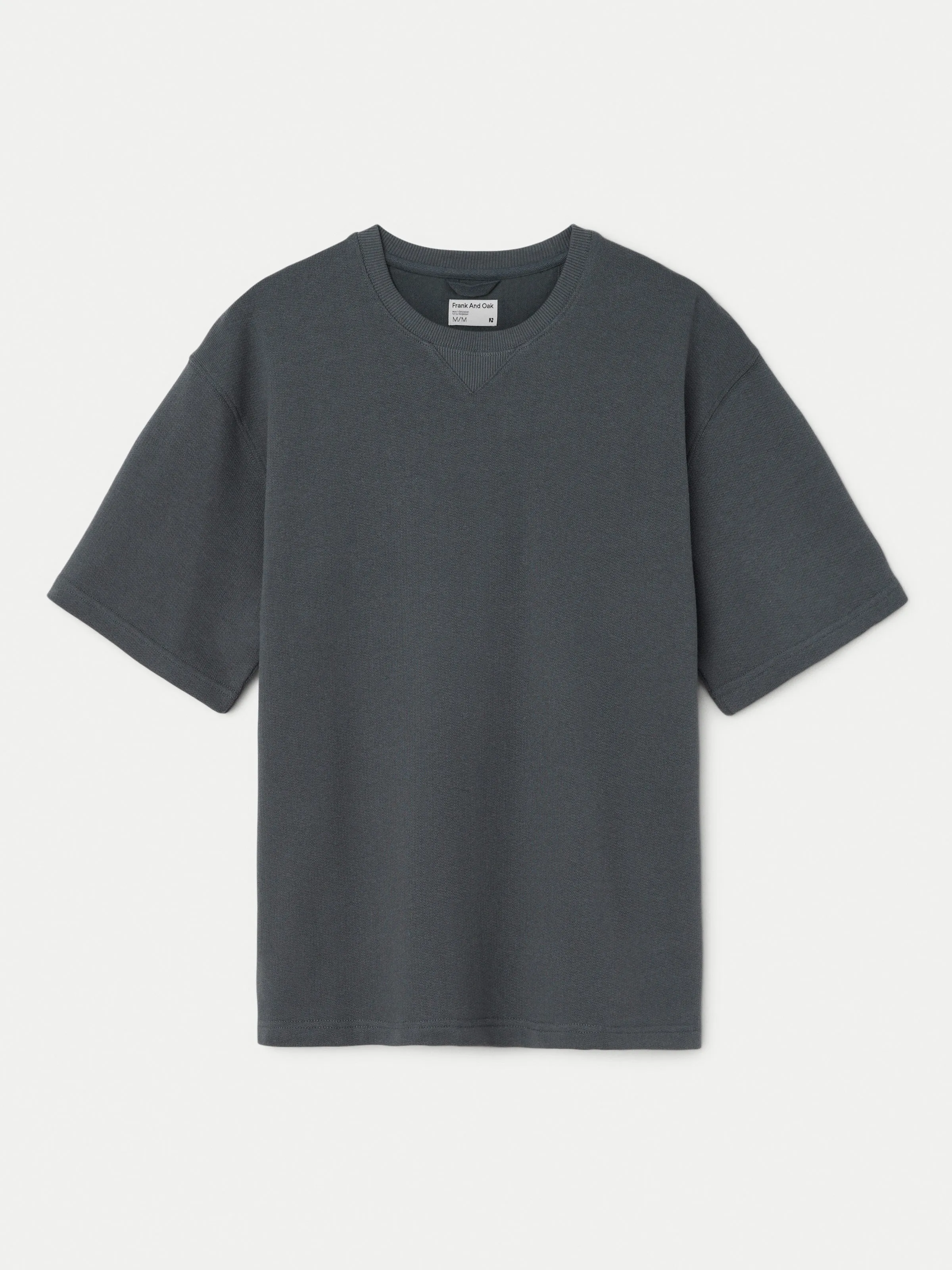 The French Terry T-Shirt in Ash Blue