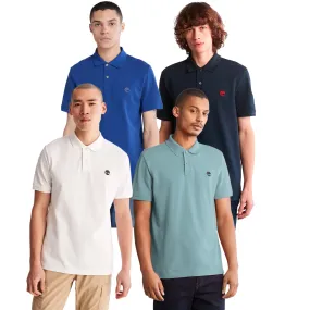 Timberland Mens Millers River Pique Polo T-Shirt - Short Sleeved