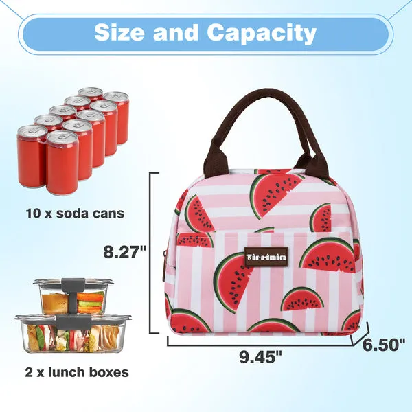 Tirrinia Small Insulated Lunch Cooler Bag for Kids