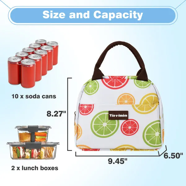 Tirrinia Small Insulated Lunch Cooler Bag for Kids