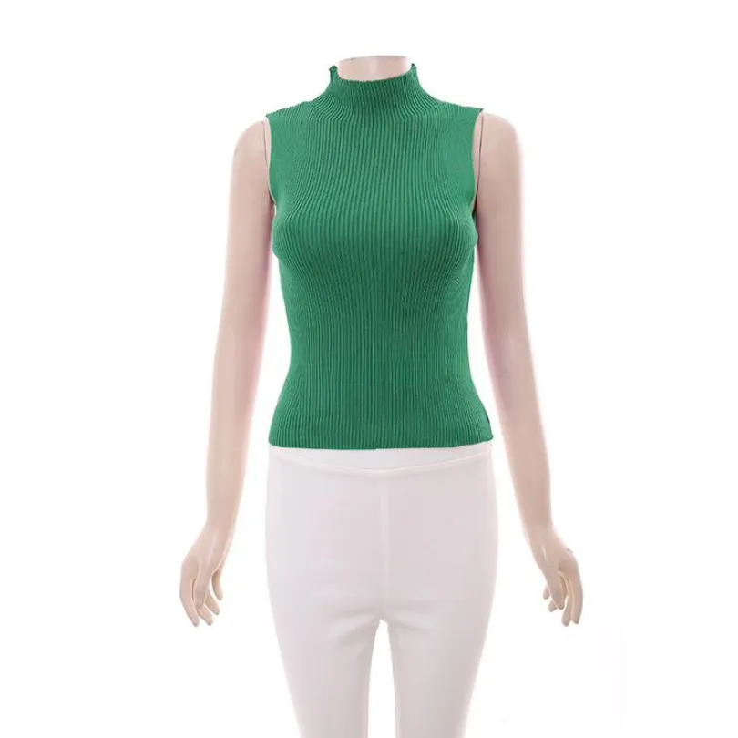 Turtleneck Sleeveless Top