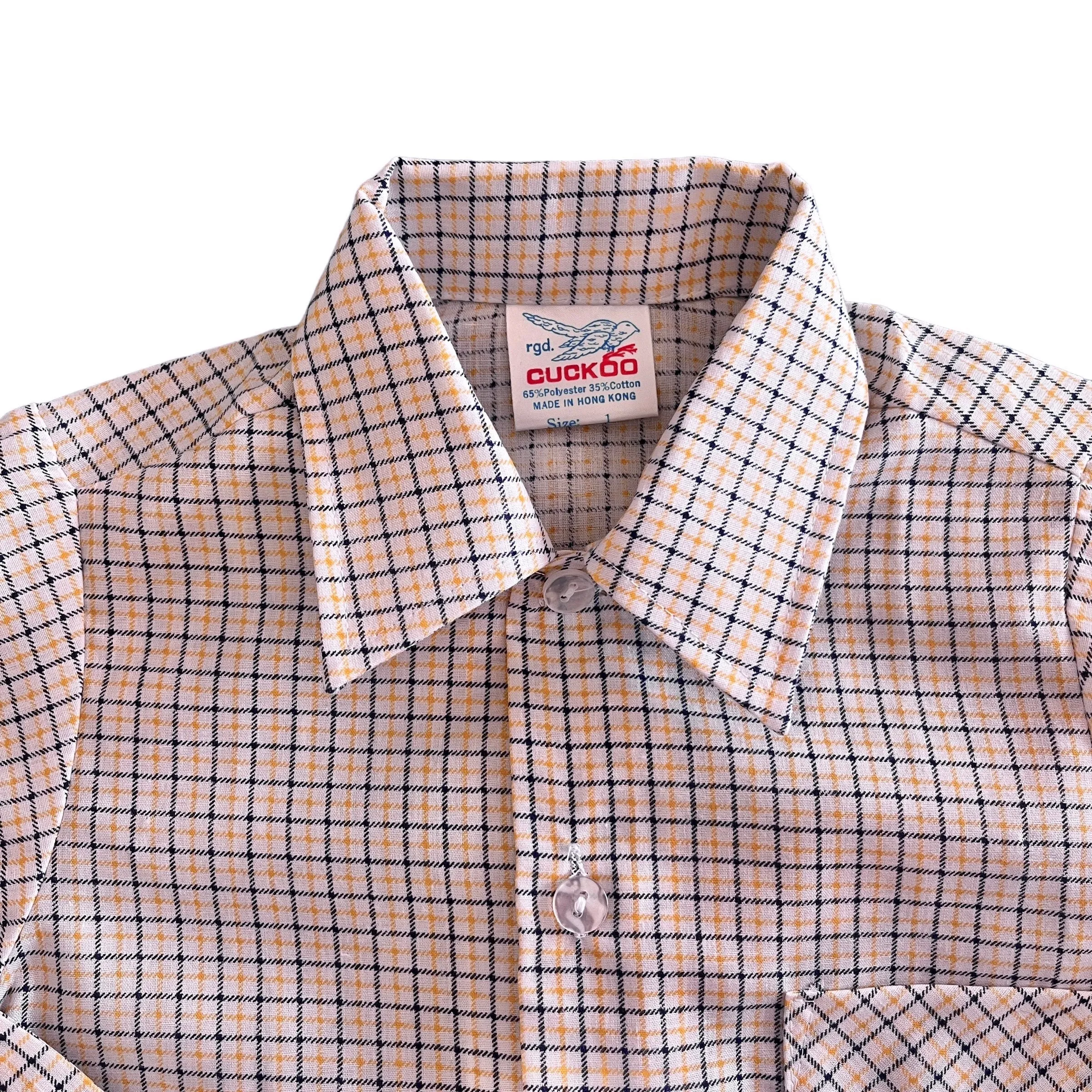 Vintage 1970's Check Shirt / 9-12M