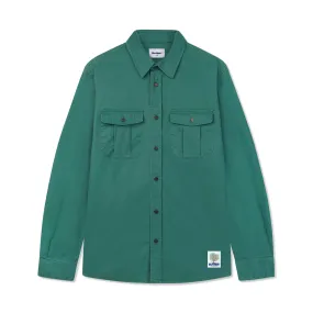 Washed Pocket L/S Shirt, Fern