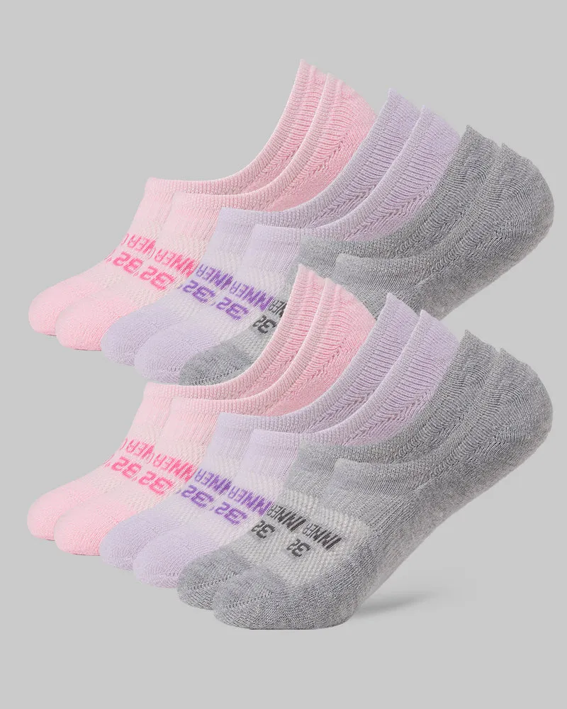 WOMEN'S 6-PACK COOL COMFORT NO SHOW SOCKS